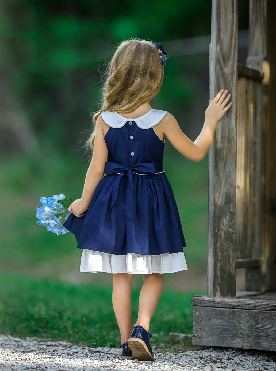 Madison Twirl Dress Navy #134