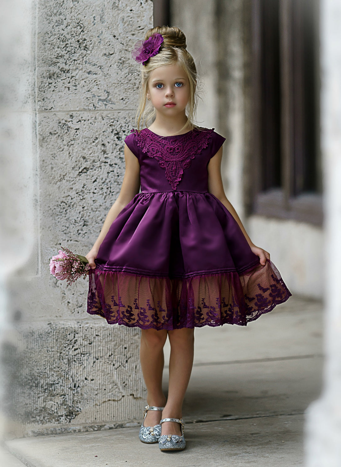 Seraphine Dress - Eggplant #96