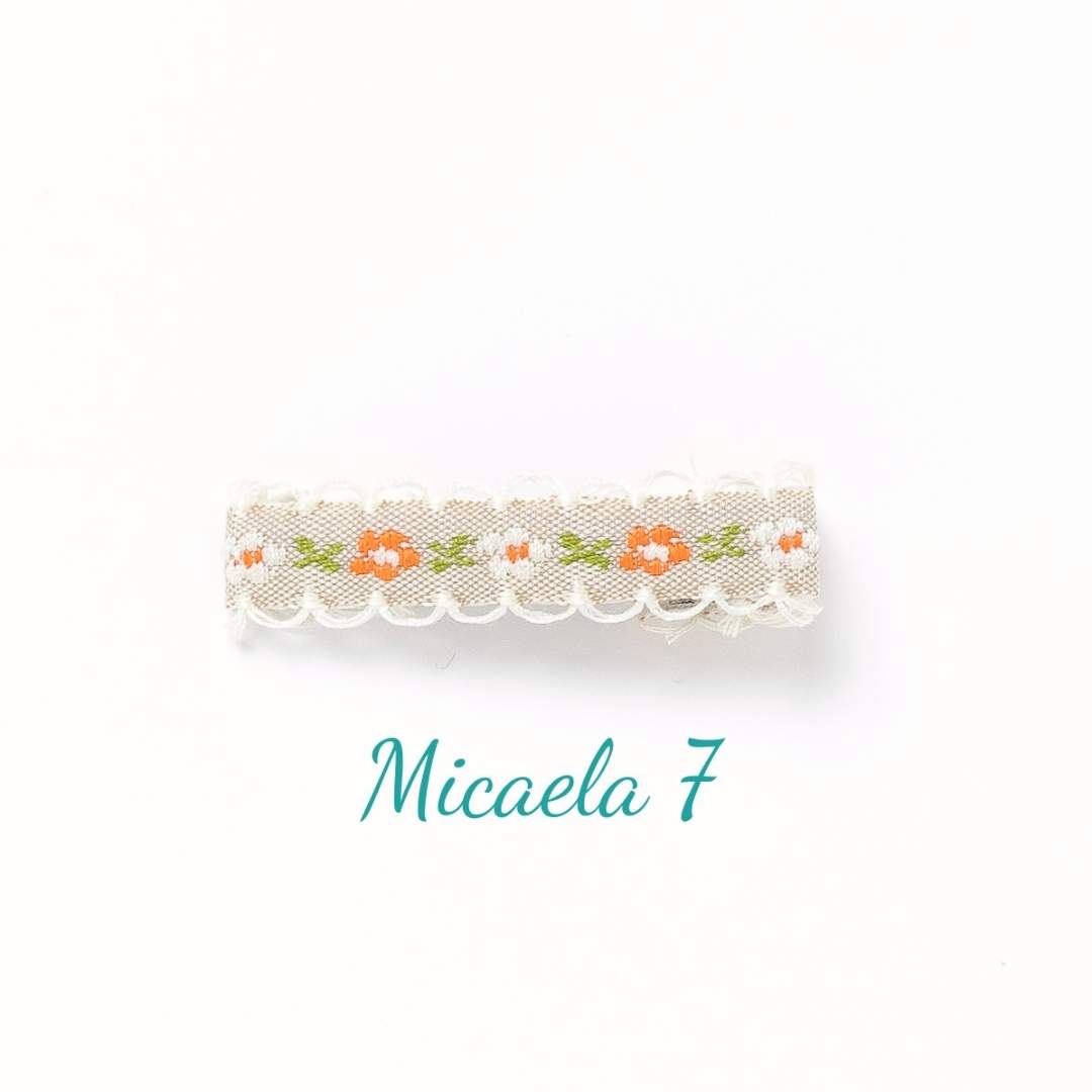 Micaela Ribbon Covered Hair Clip