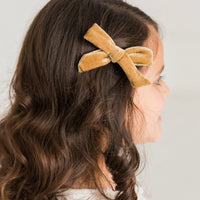 Luxe Velvet 3.5" Bow Clippie 25 Colors Available