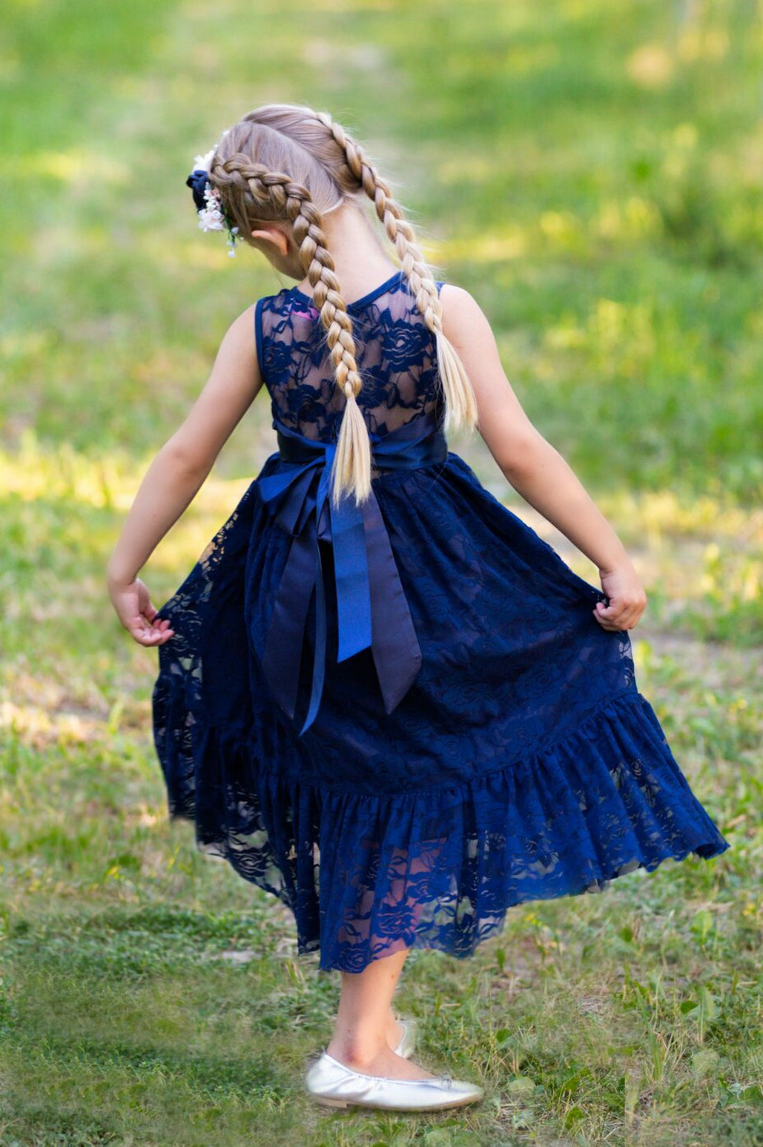 Ella Sleeveless Dress - Navy #20
