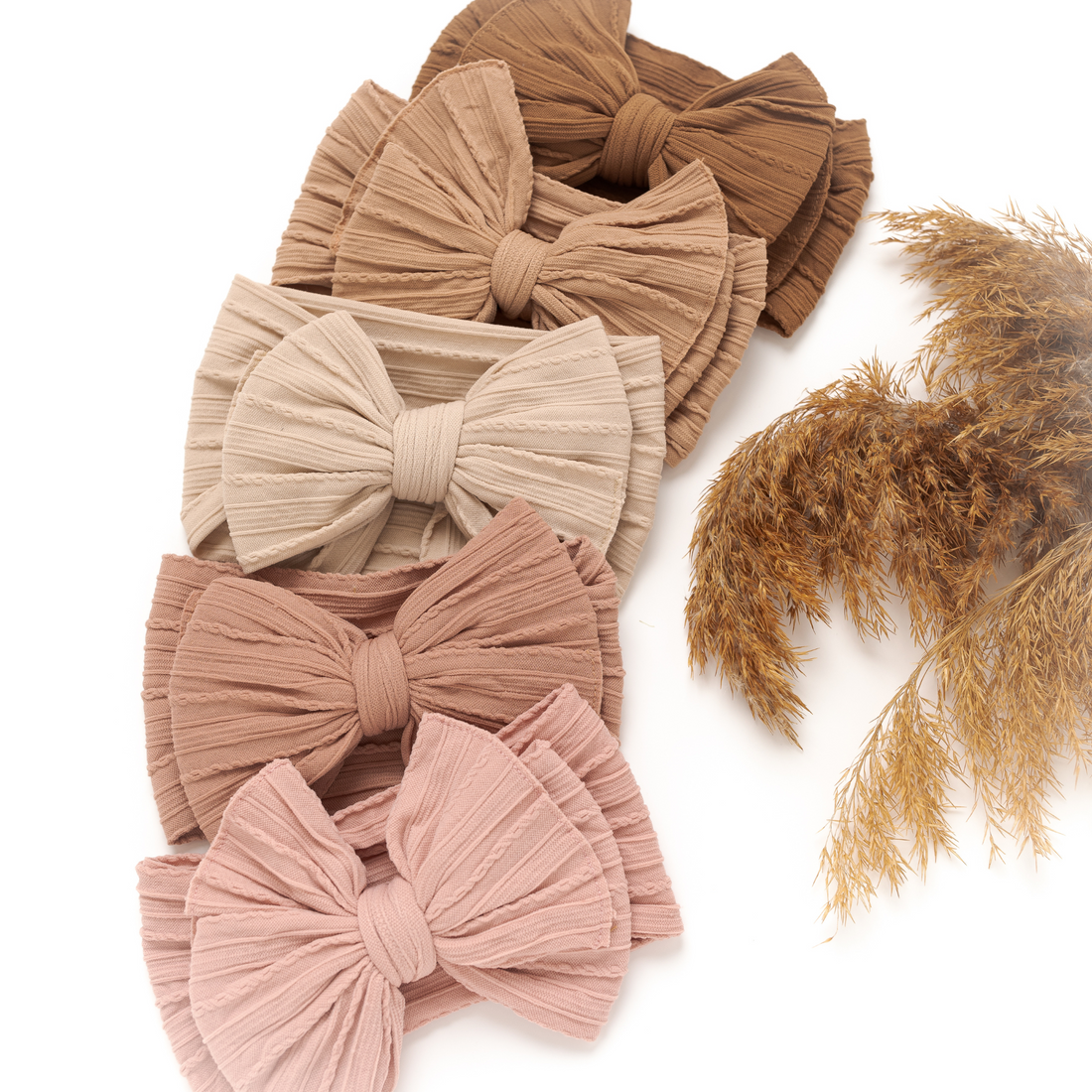 Eva Cable Knit Nylon Headwraps - 27 Colors