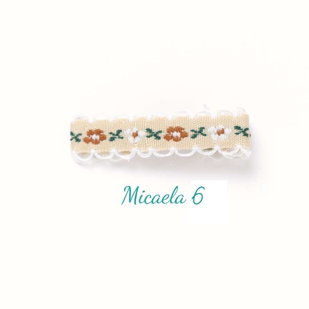 Micaela Ribbon Covered Hair Clip