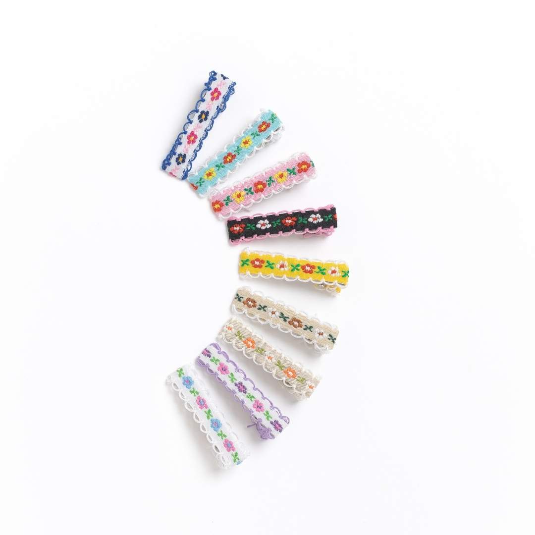 Micaela Ribbon Covered Hair Clip