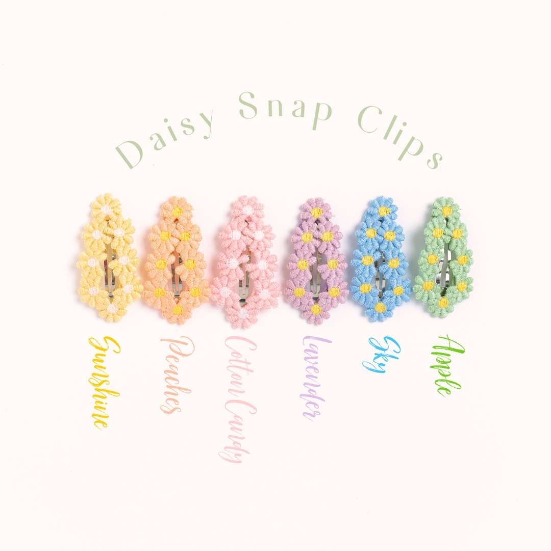 Daisy SNAP Hair Clip 6 COLORS