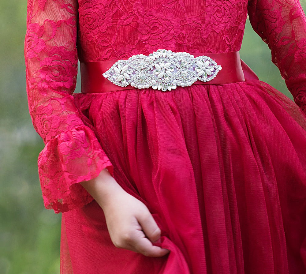Madeline Long Sleeve Dress - Red #15