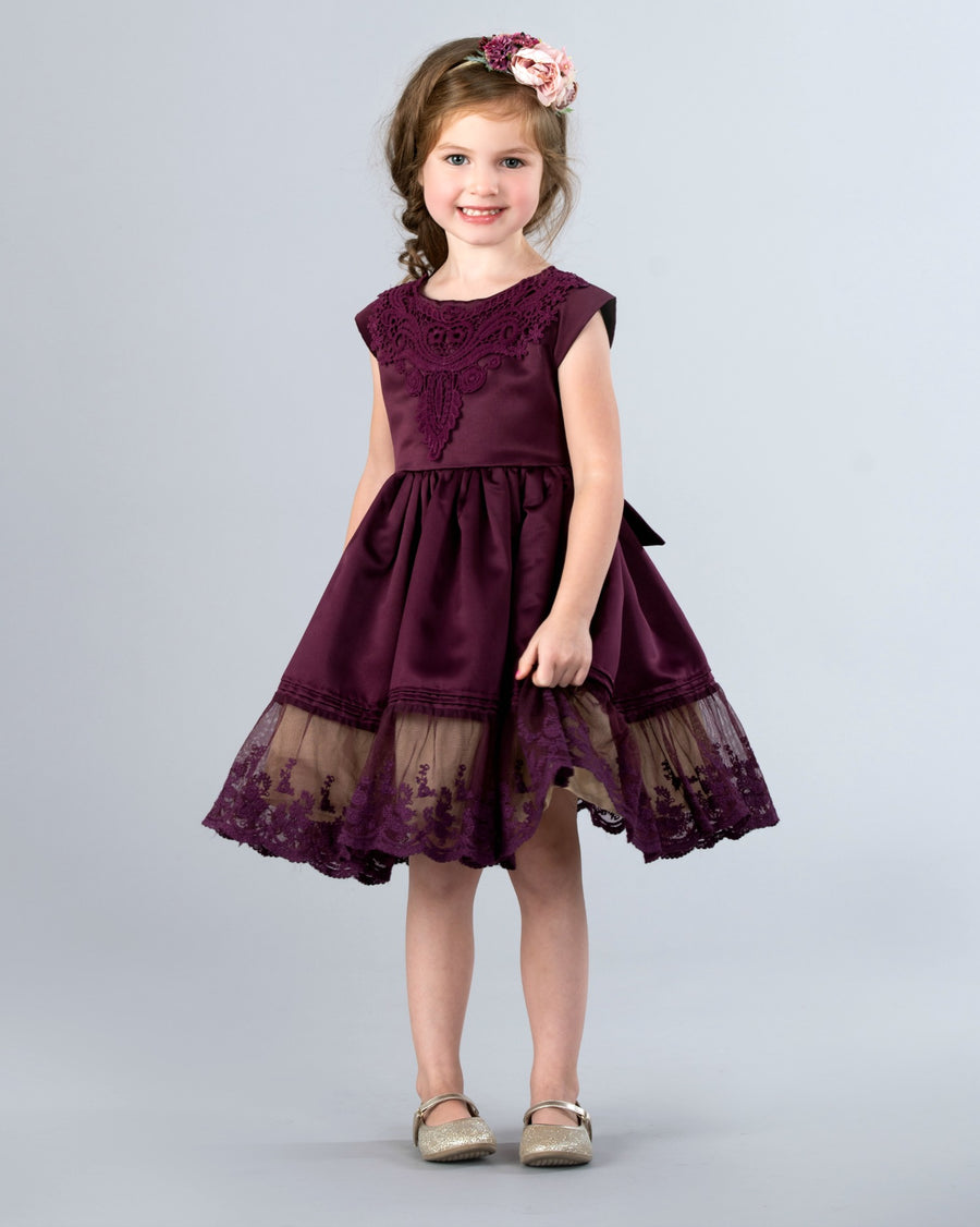 Seraphine Dress - Eggplant #96