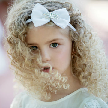 Aaliyah Bow Nylon Headband- 9 Colors