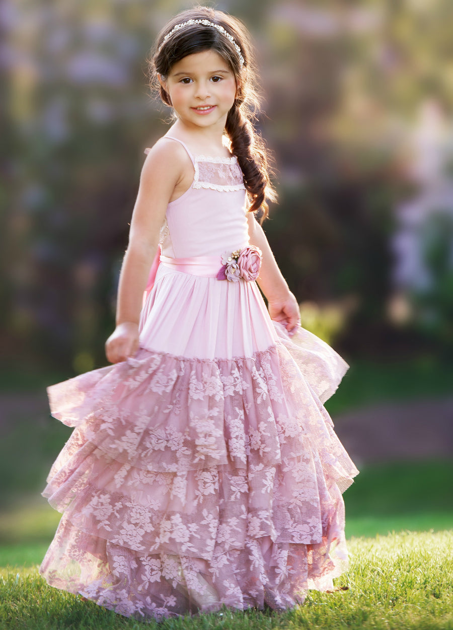 Skylar Halter Dress - Dusty Rose #59