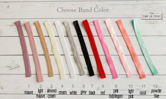Perfection Silver Leaf Headband - Think Pink Bows - 14