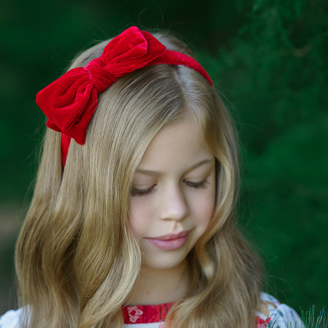 Ariela Velvet Bow Hard Headband - 18 Colors