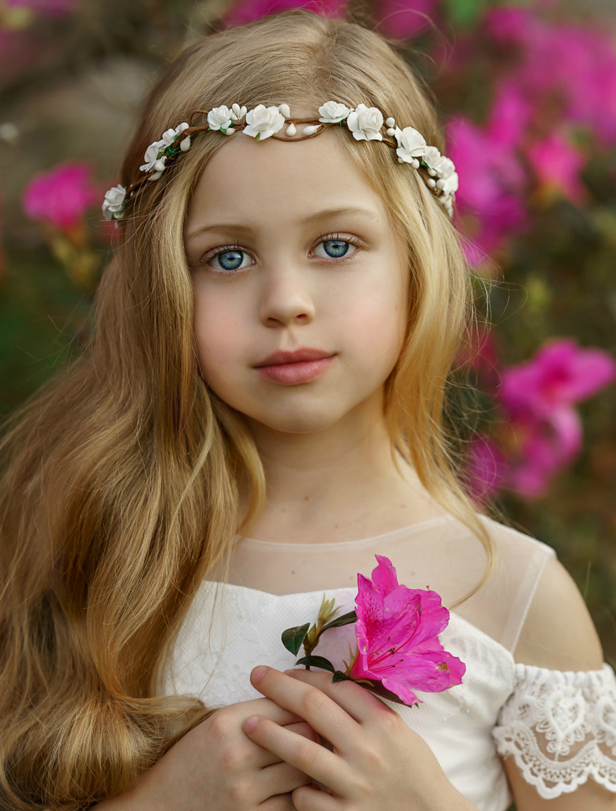 Amelia Flower Girl Crown