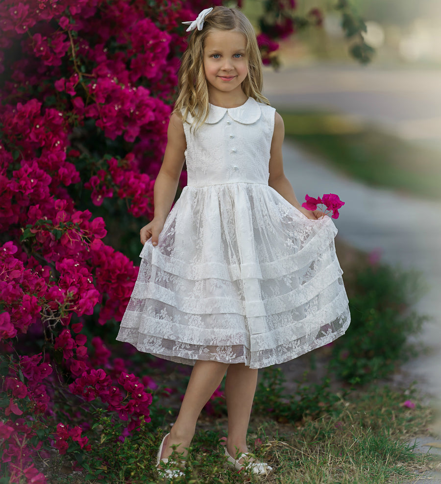 Mikayla Dress - Off White #65