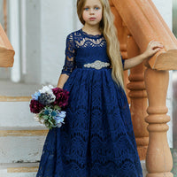 Josephine Long Navy Dress #14