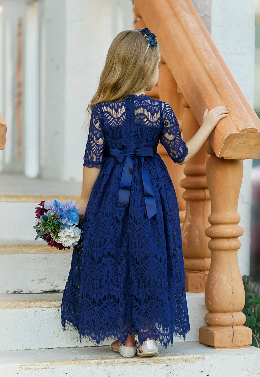 Josephine Long Navy Dress #14