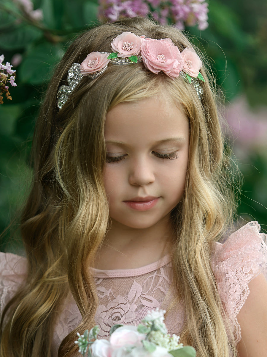 Rhinestone Floral headband