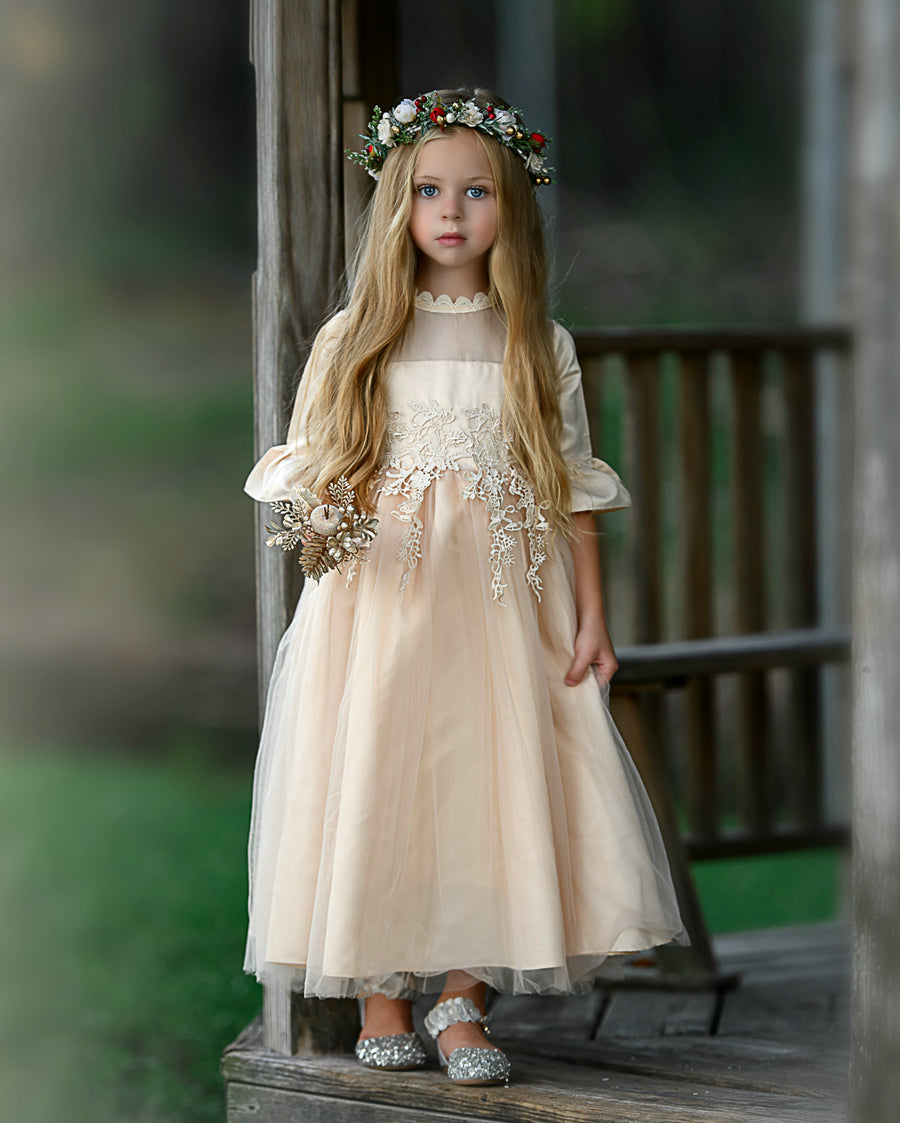 Elizabetta Long Dress - Champagne #38