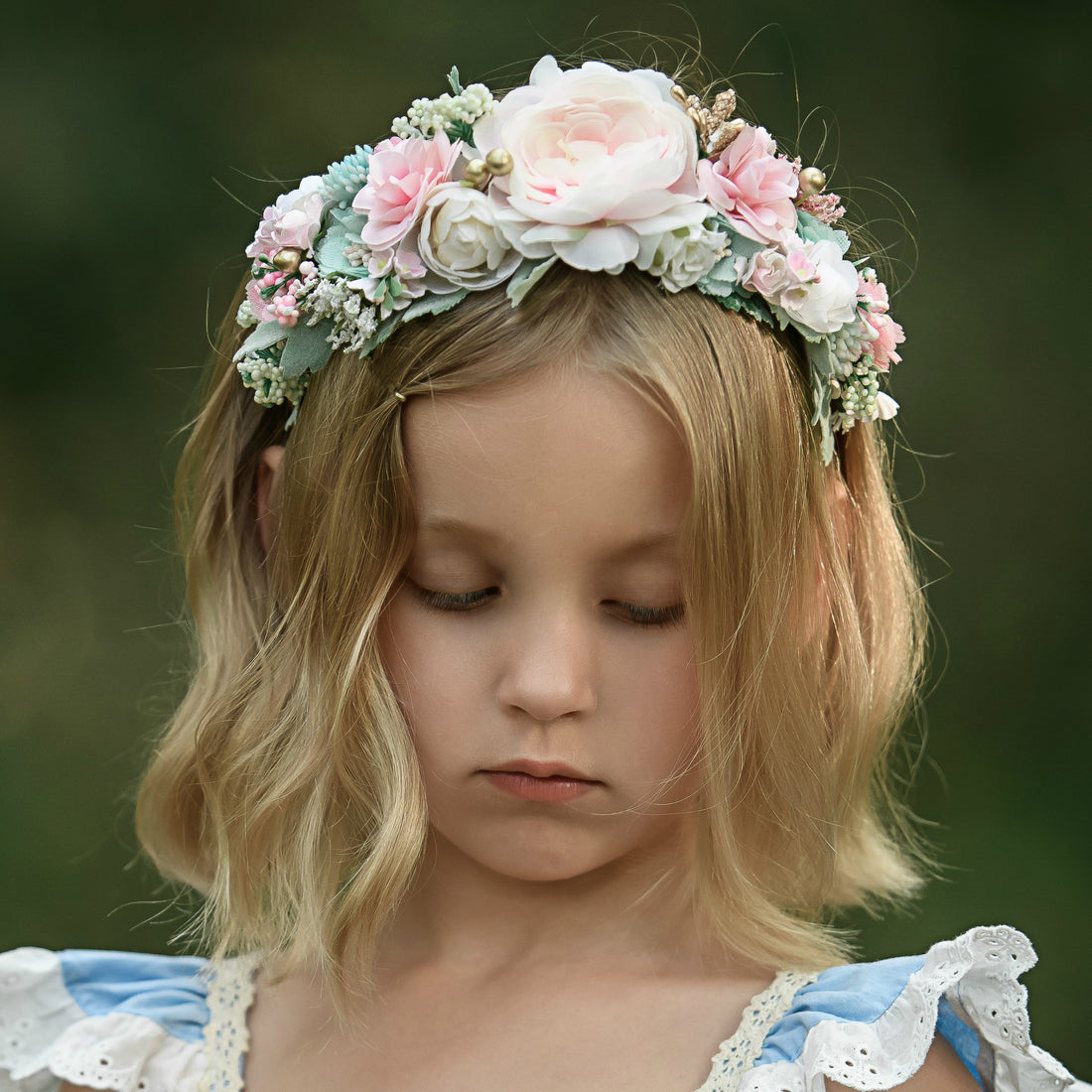 Athena Flower Girl Crown
