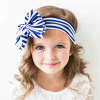 Striped Big Bow Headwraps - Think Pink Bows - 4