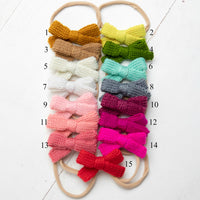 Crochet Bow Headbands 15 Colors