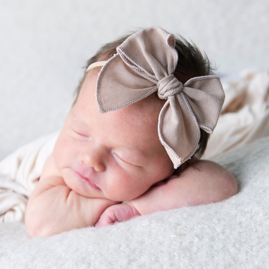 Fable Kai Butterfly Linen Bows Headbands - 30 Colors 2 Sizes