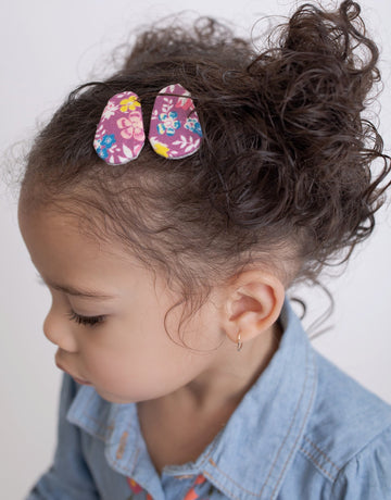 Floral SNAP Hair Clip - 14 Prints