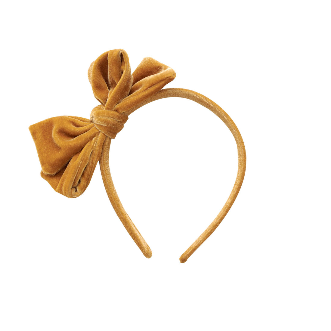 Ariela Velvet Bow Hard Headband - 18 Colors