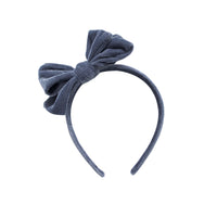 Ariela Velvet Bow Hard Headband - 18 Colors