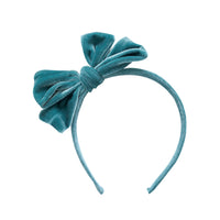 Ariela Velvet Bow Hard Headband - 18 Colors