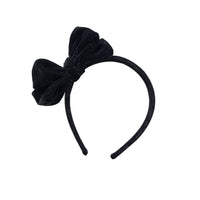 Ariela Velvet Bow Hard Headband - 18 Colors