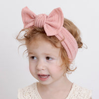 Reese Ribbed Bow Headwrap - 10 Colors