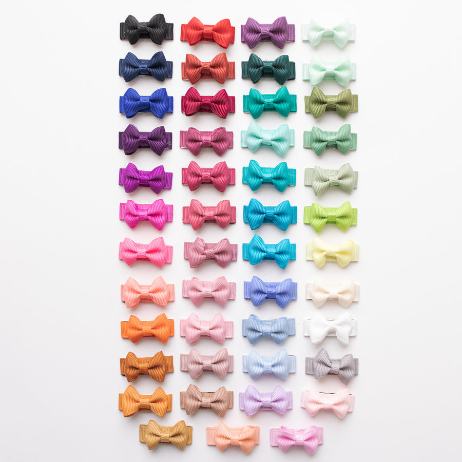 Mini Bows Snap Clips TUX STYLE 46 Colors