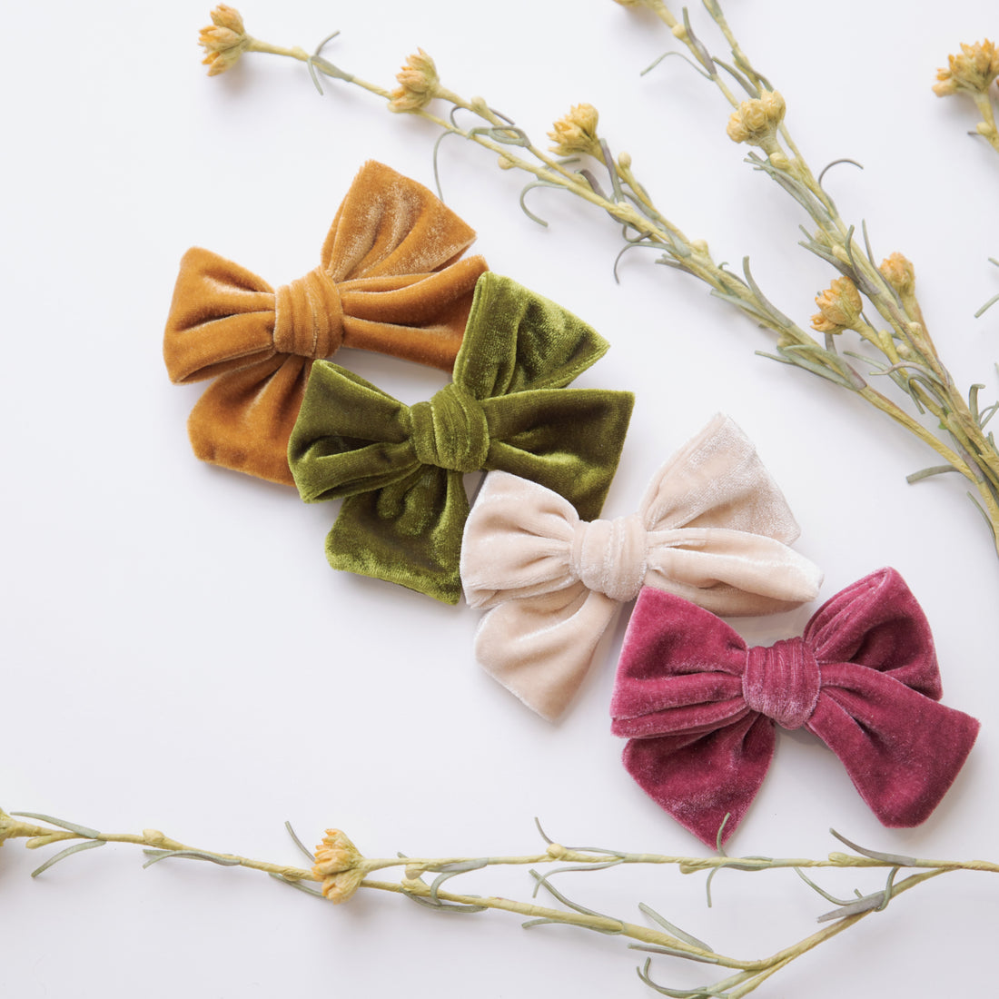 Hand Finished Silk Hair Bows