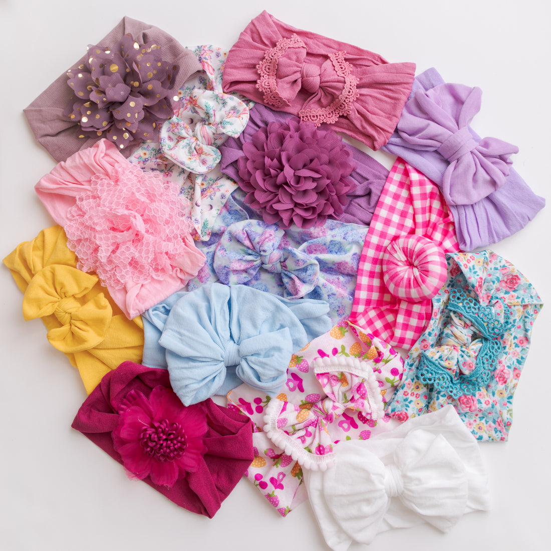 5 or 10 Headbands GRAB a BAG WIDE NYLON Headbands