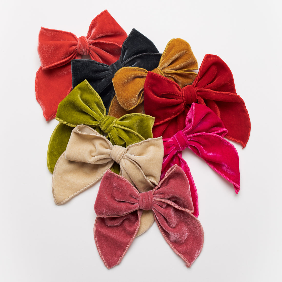 FABLE VELVET BOWS 10 COLORS – Think Pink Bows