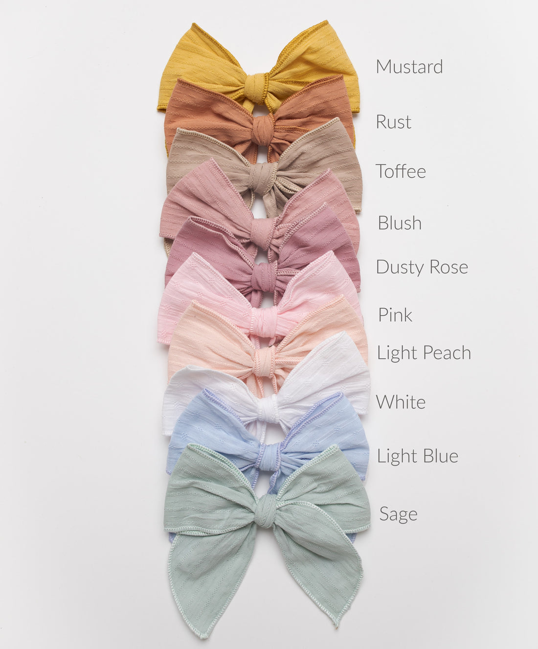 PIXIE FABLE POINTELLE BOWS 10 COLORS