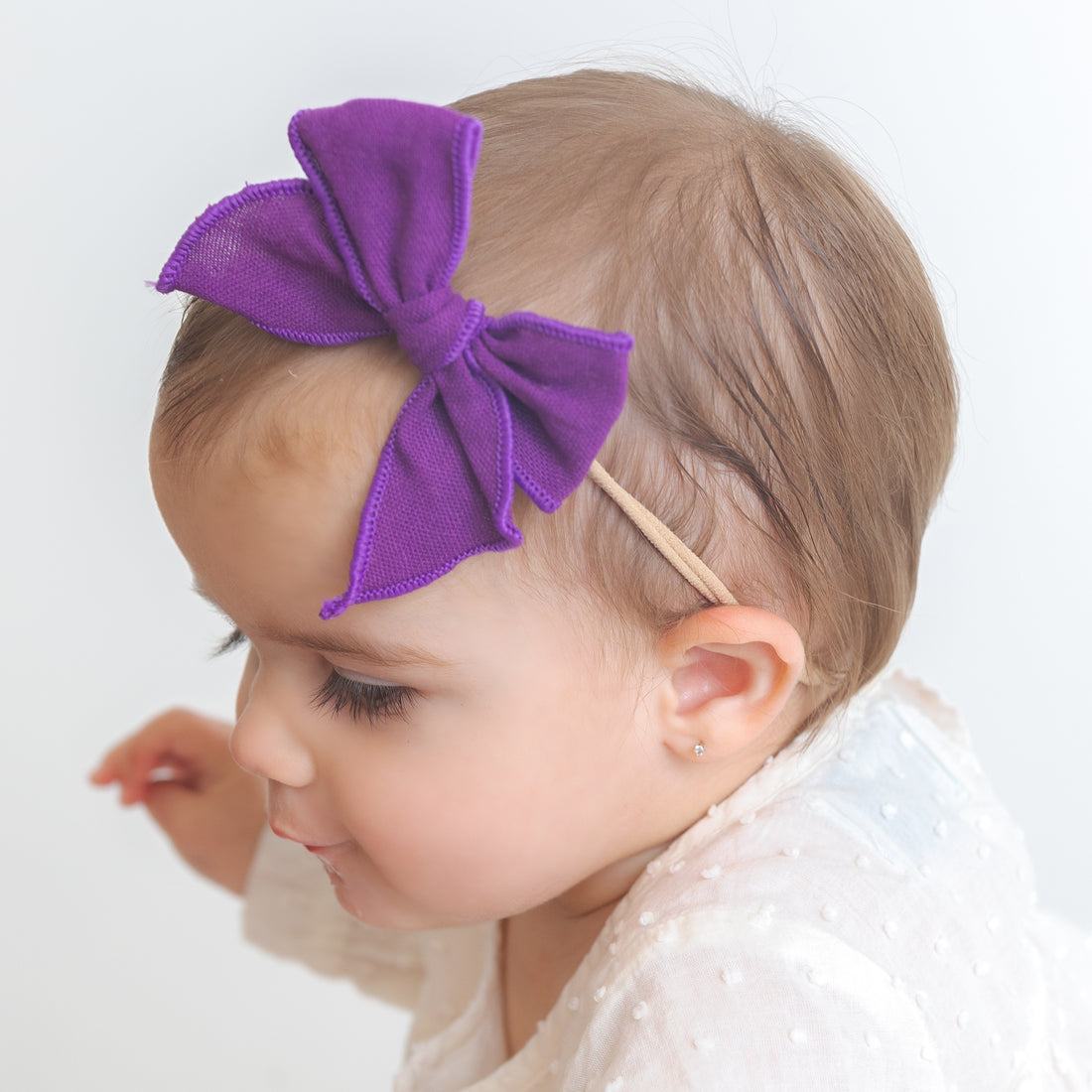 Fable Kai Butterfly Linen Bows Headbands - 30 Colors 2 Sizes