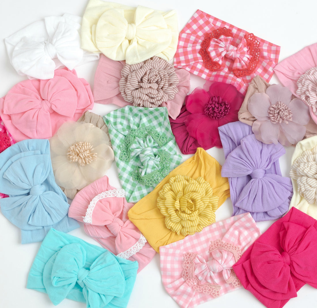 5 or 10 Headbands GRAB a BAG WIDE NYLON Headbands