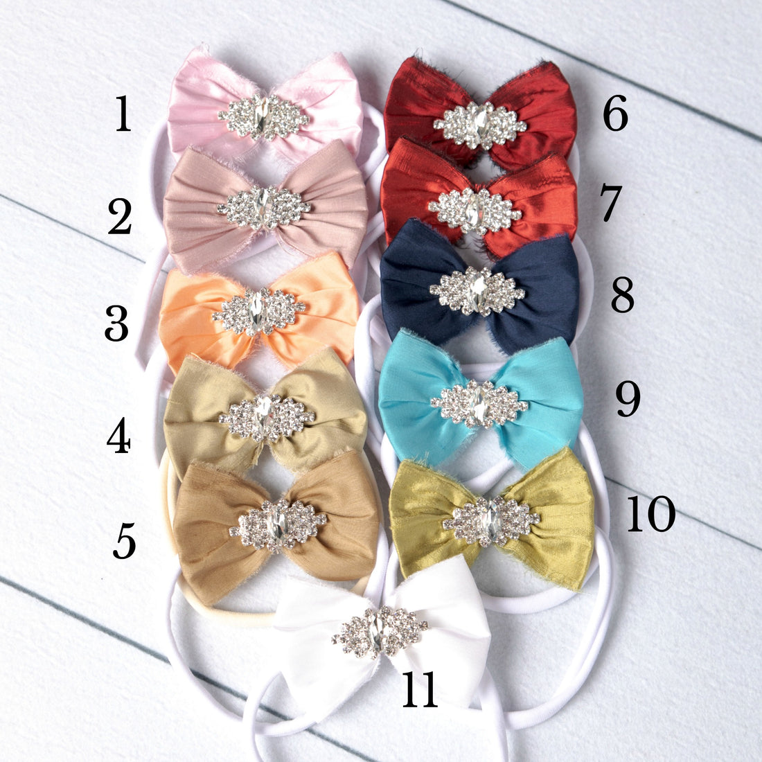 Aaliyah Bow Nylon Headband- 9 Colors