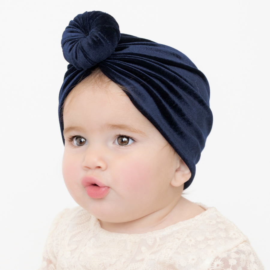 Turban ROUND KNOT VELVET Hats 12 Colors