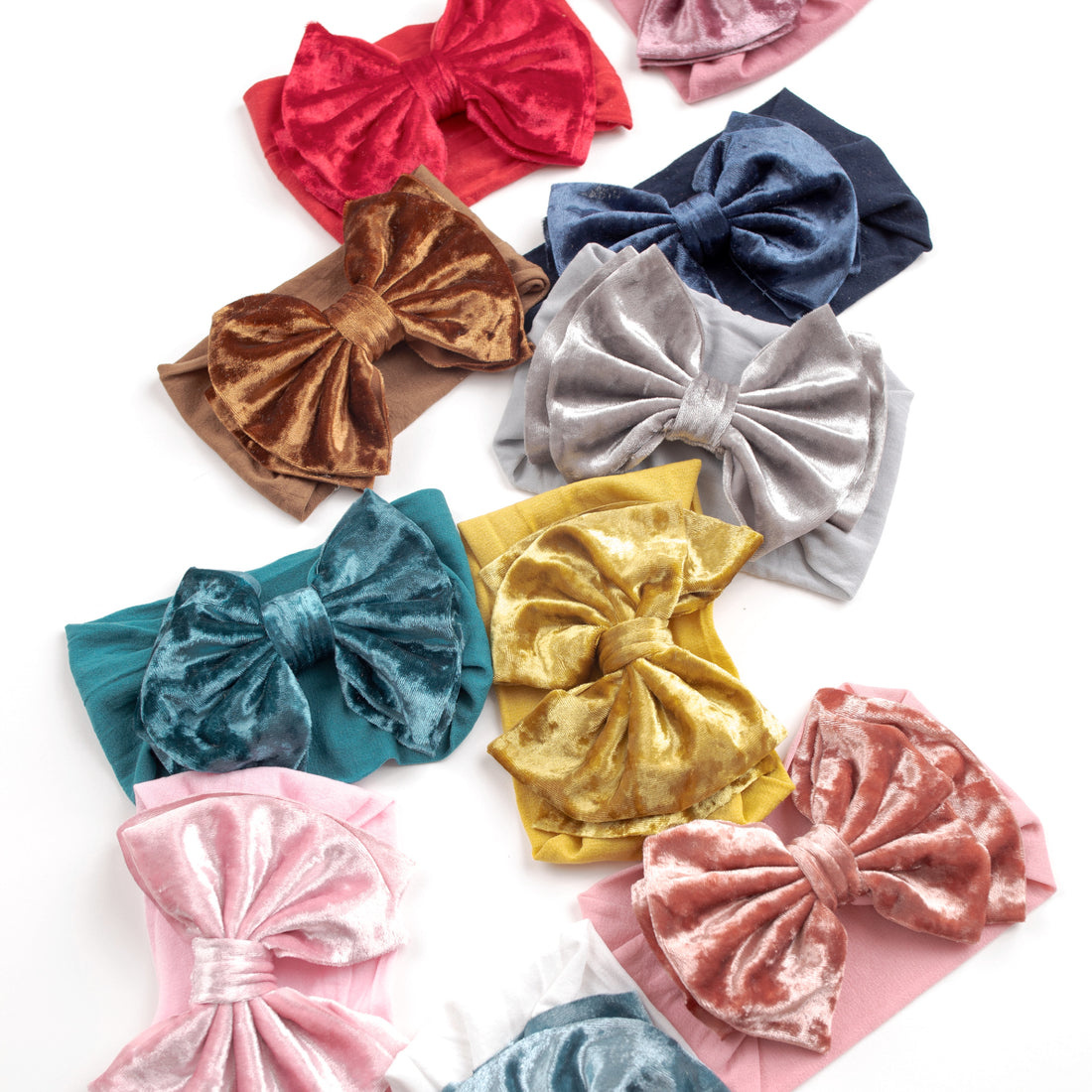 Amy Velvet Bow Headwrap - 10 Colors