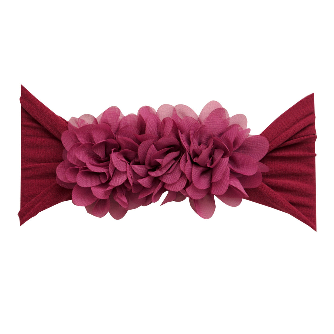 Flower Trio Nylon Headwrap - 18 Colors