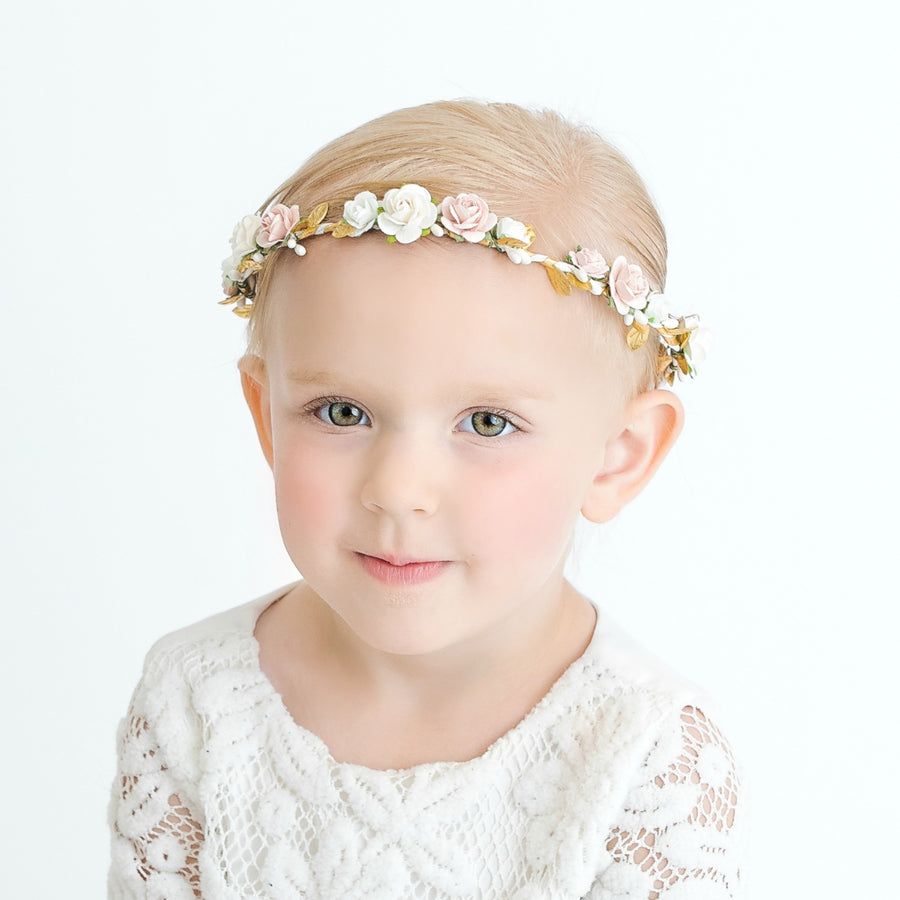 Hannah Flower Girl Crown