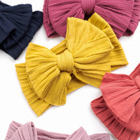 Eva Cable Knit Nylon Headwraps - 27 Colors