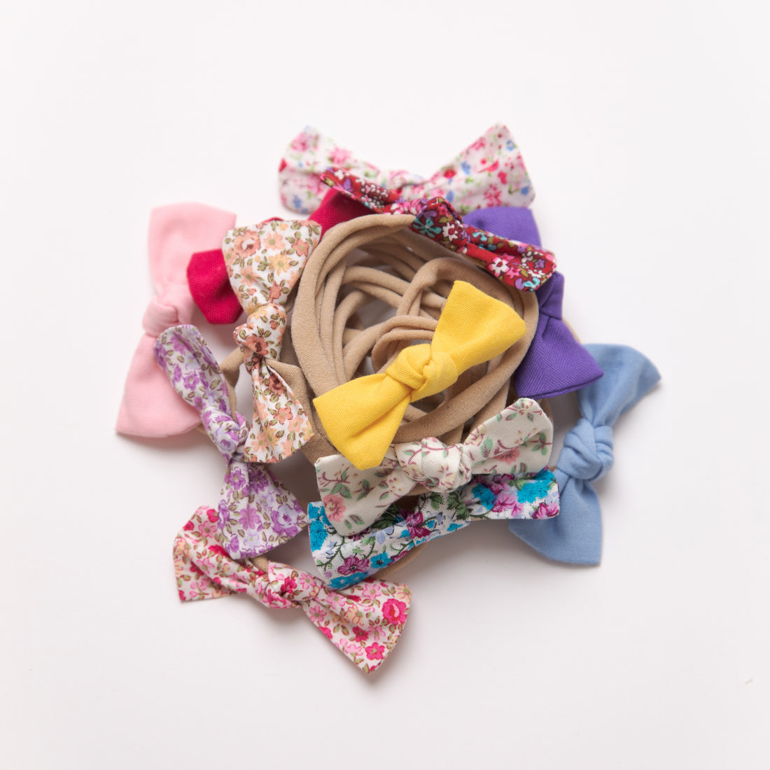 Leah Bow Skinny Nylon Headband 20 Colors