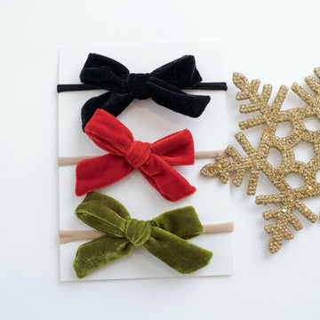 Mistletoe  SET of 3 Nylon Headbands