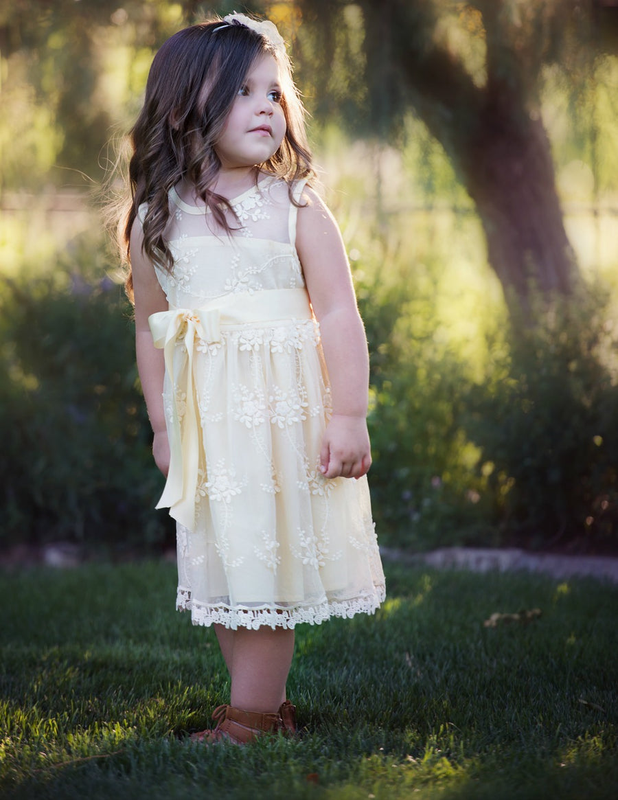 Lizzie Dress - Vintage Champagne #176