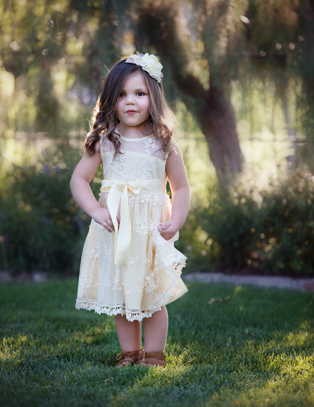 Lizzie Dress - Vintage Champagne #176