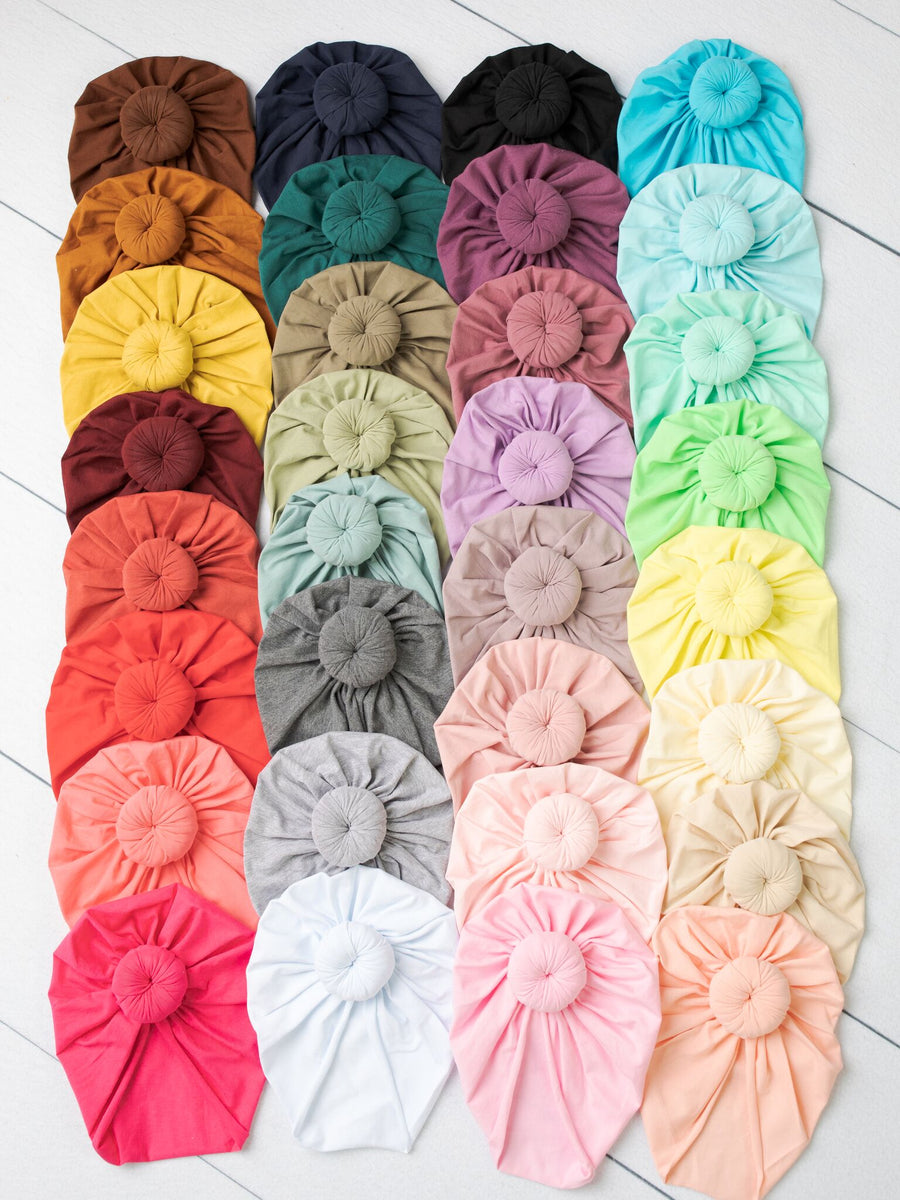 Turban ROUND KNOT Hats 33 Colors