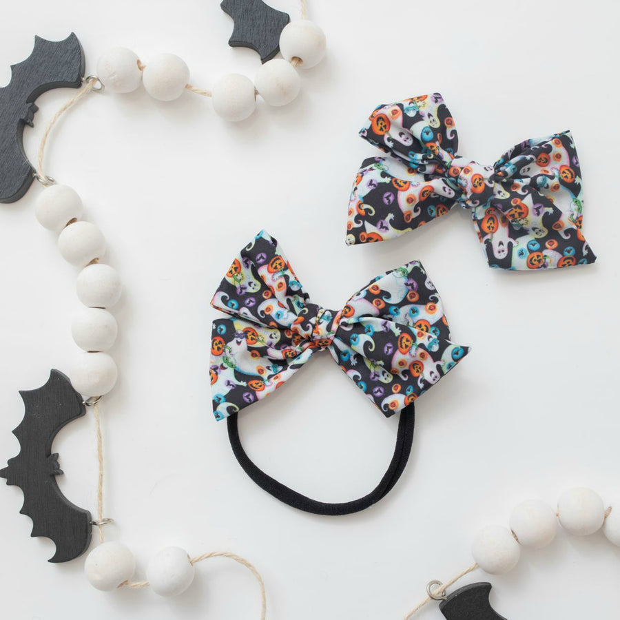 Halloween Hand Tied Headbands - Ghosts